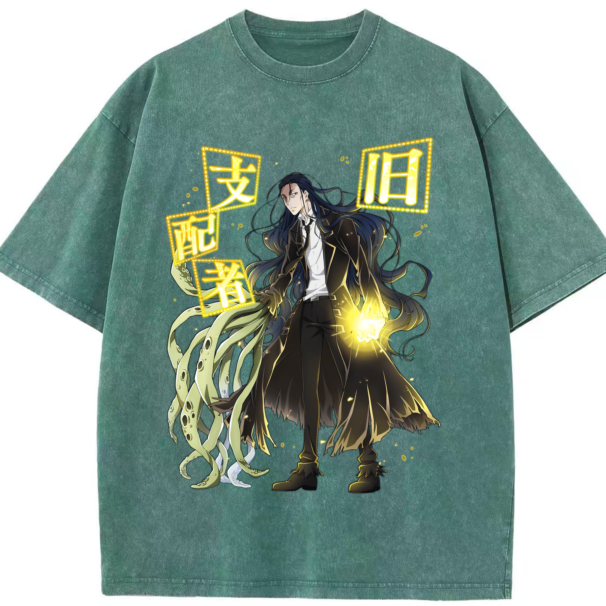 （画像用） 文豪ストレイドッグス Bungo Stray Dogs 綿100% ヴィンテージ風 半袖Tシャツ（フロントプリント）